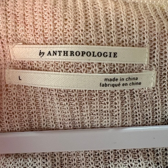 Anthropologie The Dreamer Floral Printed V-Neck sweater pink flowers 🌺 Large - Picture 11 of 15